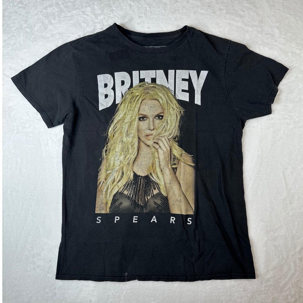 Britney Spears Collection 2019 Graphic T-Shirt Black Cotton Mens Medium M